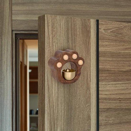 Wind chime - Magnetic wind chime - Wooden doorbell - Wooden shop bell - For opening doors (Cat).