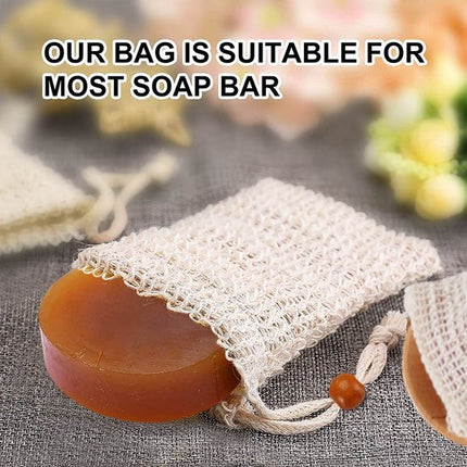 8-Piece Soap Storage Bag - Soap Bag Set - Exfoliating Mesh Soap Bags - Foaming & Fast-Drying In-Shower Soap Holders - Soap Leftover Holder.