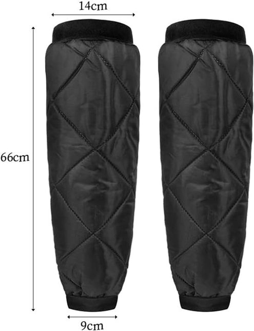 Insulated leg protectors for motorcycle riding - Windproof and waterproof leg protectors - Warm knee protectors for skiing and motorcycling in winter.