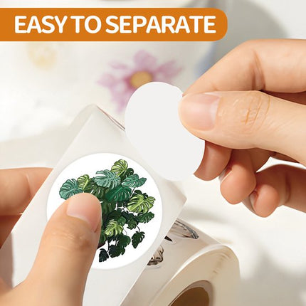 Stickers - 500 sheets - Journaling stickers - Plant stickers - 14 sheets of reusable green stickers with plant curls.