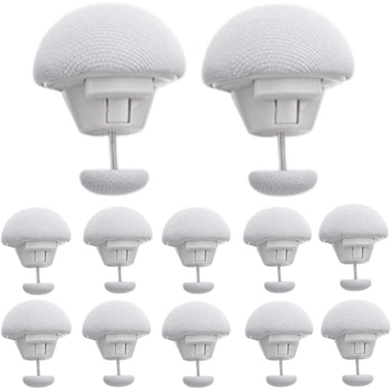 Duvet cover clips - 12 pieces - Duvet cover holders - Non-slip duvet cover clips - Suitable for  - ets, sheets, curtains, socks, mattress covers - White.