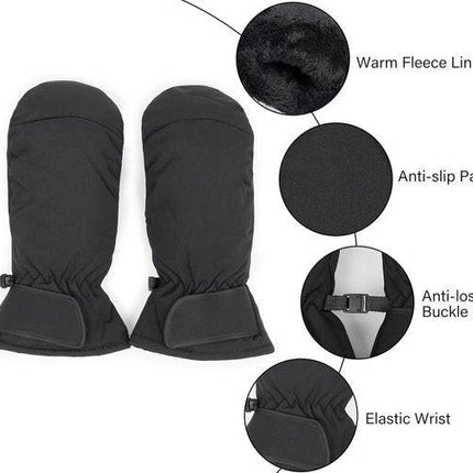 Gloves - Winter ski gloves for men and women - Non-slip - Thick - Warm - Waterproof - Suitable for cycling in cold weather - Sizes S/M.