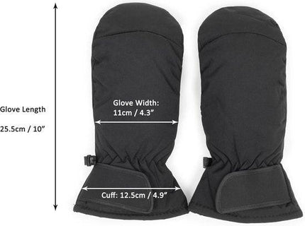 Gloves - Winter ski gloves for men and women - Non-slip - Thick - Warm - Waterproof - Suitable for cycling in cold weather - Sizes S/M.