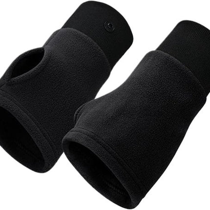 Gloves - Half-finger gloves - Warm winter gloves - Suitable for commuting, office work and driving - Black.