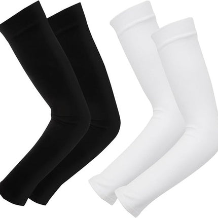 Cuffs - 2 pieces - sun protection cuffs - arm protectors - UV protection - black and white.