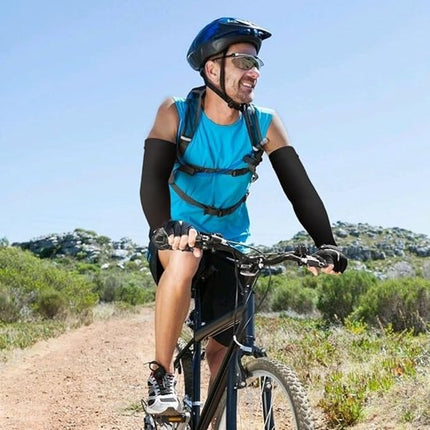 Cuffs - 2 pieces - sun protection cuffs - arm protectors - UV protection - black and white.