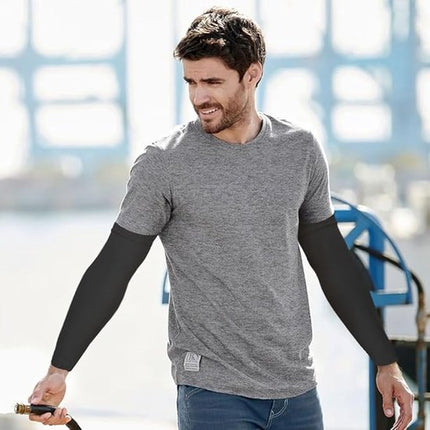 Cuffs - 2 pieces - sun protection cuffs - arm protectors - UV protection - black and white.