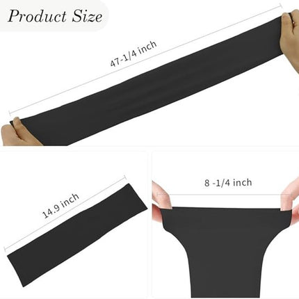 Cuffs - 2 pieces - sun protection cuffs - arm protectors - UV protection - black and white.
