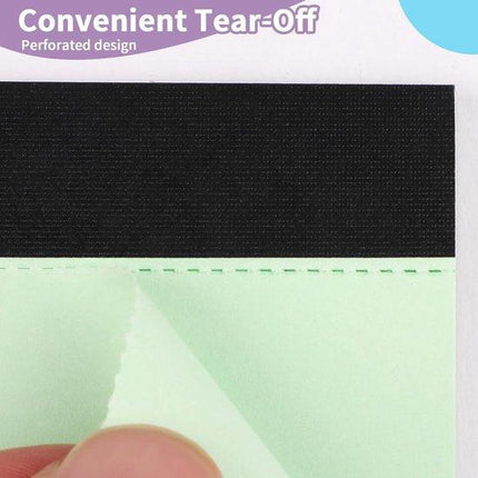 Coloured notepads, set of 3 writing pads 29.5 x 21.4 cm, with micro-perforation and sturdy back, broad lines, 50 sheets per pad, ideal for school, university, office and professional use (blue/pink/green).