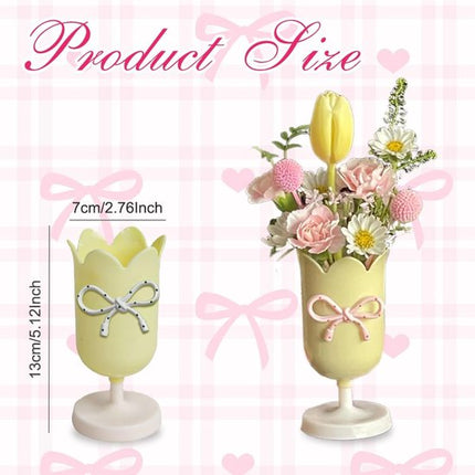 Tulip-shaped pen holder - pen rack - creative desk decoration - refined (Purple).