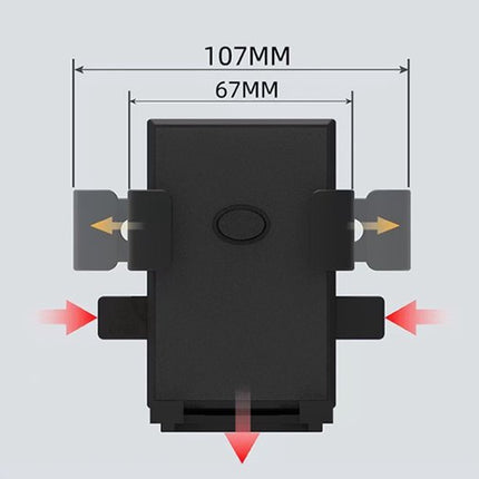 Phone Stand - Bike Phone Holder - Anti-slip Design - Lock in One Second - 360° Rotation - Suitable for Bicycle and Motorcycle Handlebars from 15mm to 28mm, Compatible with Smartphones from 4.7 to 7.1 Inches - Black.