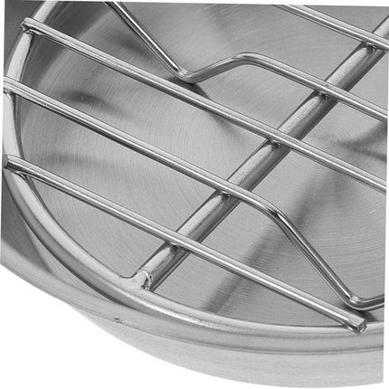 Baking tray for air fryer - Air fryer baking pan - Air fryer accessories - Baking tray with rack - Made of 304 stainless steel - 12 cm.
