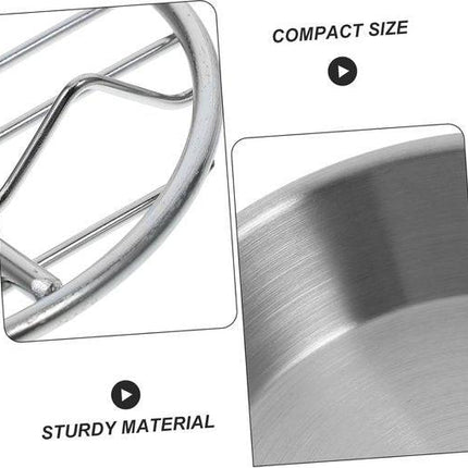 Baking tray for air fryer - Air fryer baking pan - Air fryer accessories - Baking tray with rack - Made of 304 stainless steel - 12 cm.