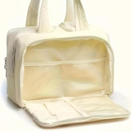 Multi-Zip Makeup Bag - Toiletry Bag - Spacious Storage, Organized Layered Design with Carry Handle - Ideal for Travel & Daily Use（Black）.