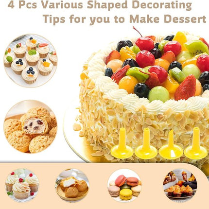 Cookie Press Set - With 20 Molding Plates & 4 Nozzles - For Making Cookies in Different Shapes.