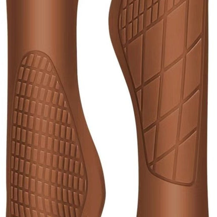 Bicycle grips - Mountain bike grips - 1 pair, including installation tools - Ergonomic bicycle grips | Brown Gripps.