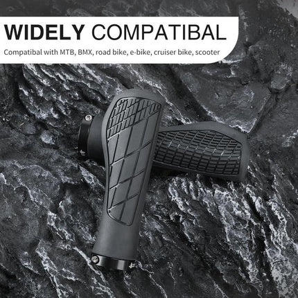 Bicycle grips - Mountain bike grips - 1 pair, including installation tools - Ergonomic bicycle grips | Red Gripps.