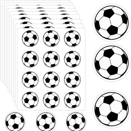 Football Stickers - Waterproof Vinyl Stickers - Suitable for laptops, water bottles, notebooks and mobile phones - Ideal gift for football players, teams and fans - Sports Stickers - 10 sheets, 120 pieces.