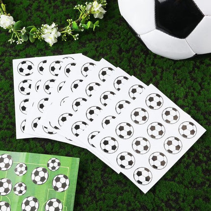 Football Stickers - Waterproof Vinyl Stickers - Suitable for laptops, water bottles, notebooks and mobile phones - Ideal gift for football players, teams and fans - Sports Stickers - 10 sheets, 120 pieces.