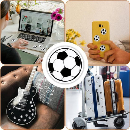 Football Stickers - Waterproof Vinyl Stickers - Suitable for laptops, water bottles, notebooks and mobile phones - Ideal gift for football players, teams and fans - Sports Stickers - 10 sheets, 120 pieces.