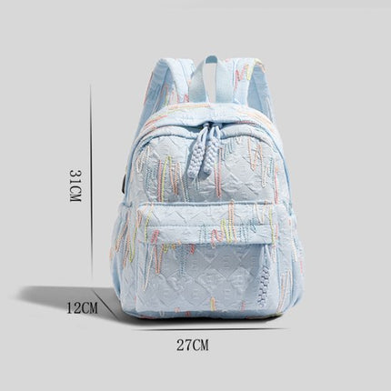 Backpack – Stylish and practical lightweight backpack – With two zippered compartments and adjustable shoulder strap – Fashionable design for girls, children and adults – Pink.