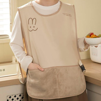 Kitchen Apron - Breathable Cooking Apron - Vest Style - With Towel - Suitable for Cooking, Baking, Gardening, Grilling and Crafting（Brown）.
