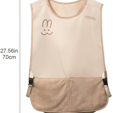 Kitchen Apron - Breathable Cooking Apron - Vest Style - With Towel - Suitable for Cooking, Baking, Gardening, Grilling and Crafting（Brown）.
