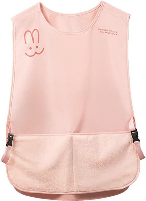 Kitchen Apron - Breathable Cooking Apron - Vest Style - With Towel - Suitable for Cooking, Baking, Gardening, Grilling and Crafting（Pink）.
