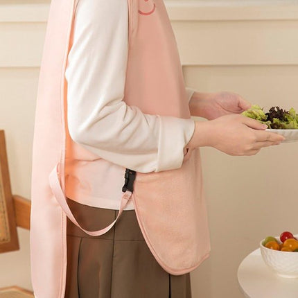 Kitchen Apron - Breathable Cooking Apron - Vest Style - With Towel - Suitable for Cooking, Baking, Gardening, Grilling and Crafting（Pink）.