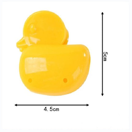 Set of 10 Toothbrush Holders - Portable Toothbrush Protectors - Clip-on Toothbrush Head Covers - Cute Duck Design.