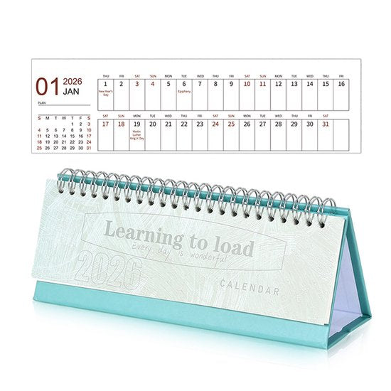 Calendar 2026 - Minimalist English Desk Calendar - Office Calendar - Desk Decoration - Style C.