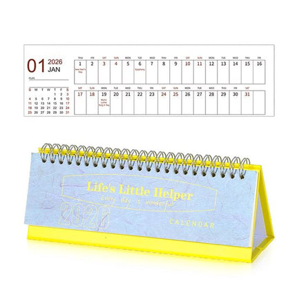 Calendar 2026 - Minimalist English Desk Calendar - Office Calendar - Desk Decor - Style D.
