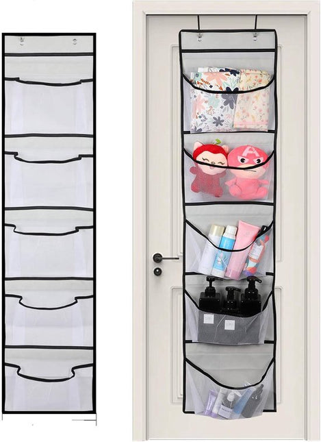 Hanging Storage Bags - Hanging Storage Boxes - Comes with 5 Mesh Pockets - Perfect as Hanging Storage Boxes for the Bedroom - Ideal for Toy Storage.
