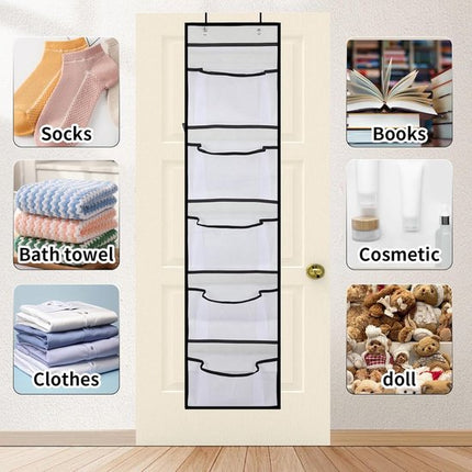 Hanging Storage Bags - Hanging Storage Boxes - Comes with 5 Mesh Pockets - Perfect as Hanging Storage Boxes for the Bedroom - Ideal for Toy Storage.