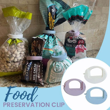 3-Pack of Food Clips - Universal for Snack & Grain Bags - Airtight & Available in 3 Colors - 7.5x5.5 cm.