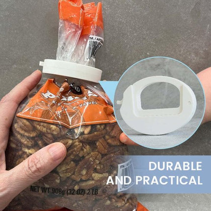 3-Pack of Food Clips - Universal for Snack & Grain Bags - Airtight & Available in 3 Colors - 7.5x5.5 cm.