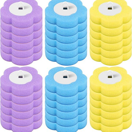 36 Piece Toilet Brush Replacement Heads - With Cleaning Solution & Fragrance - 360° Deep Cleaning - For Hard-to-Reach Corners.