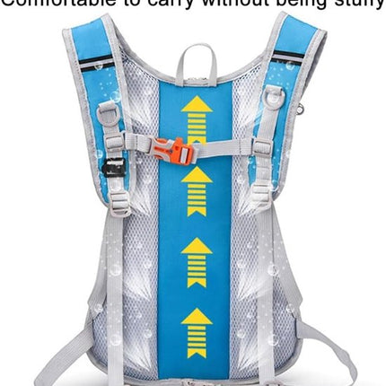 Backpack with 2L Water Bag - Running Vest - Adjustable Lightweight Cycling Backpack - Suitable for Hiking and Cycling（Red）.