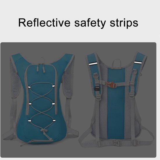 Backpack with 2L Water Bag - Running Vest - Adjustable Lightweight Cycling Backpack - Suitable for Walking and Cycling（Vegetable）.