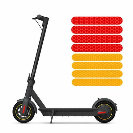 Reflective Tape (2 Colors) - Reflective Stickers for Bicycles - Warning Reflective Stickers - Suitable for Electric Scooters, Bicycles and Motorcycles.