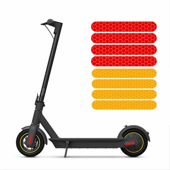 Reflective Tape (2 Colors) - Reflective Stickers for Bicycles - Warning Reflective Stickers - Suitable for Electric Scooters, Bicycles and Motorcycles.