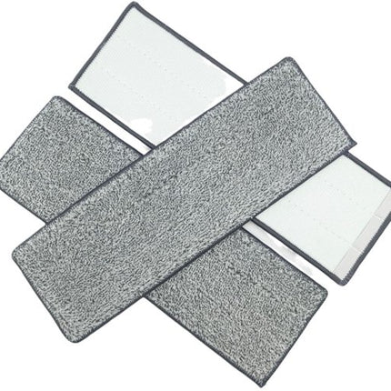 Mop Pads - Universal Replacement, Washable Wet and Dry Mop Pads - Fits Most 28-33cm Velcro Mops. Floor Cleaning System (10 Pack, 33*12.4cm).