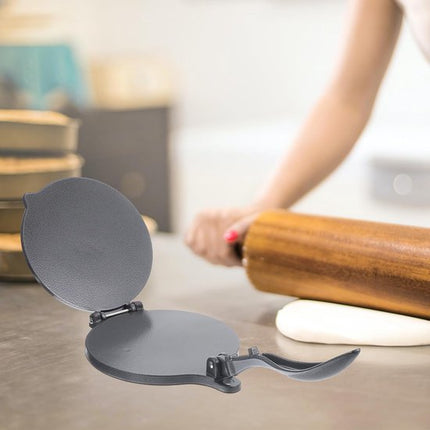 Pancake cutter - Dough cutter 20 cm - Tortilla cutter - Pizza cutter - Pancake cutter (for flour tortillas, gray).