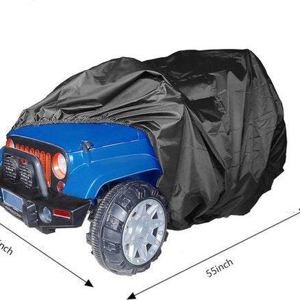 Children's car cover - Outdoor protective cover for electric vehicles - Universally waterproof, windproof, snowproof and dustproof - 140 x 84 x 81 cm.