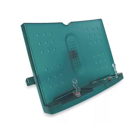 Reading rack - Green 180 degree adjustable portable reading rack/bookshelf/document rack.
