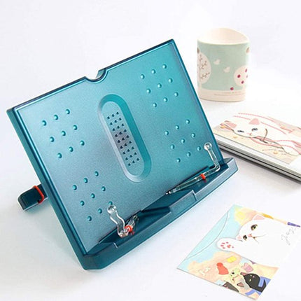 Reading rack - Green 180 degree adjustable portable reading rack/bookshelf/document rack.