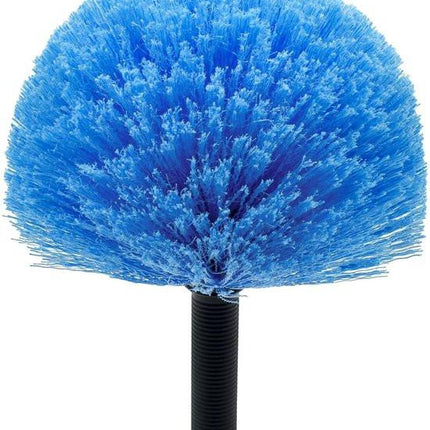 Dust brush head - 8" diameter blue screw head for spider web vacuum cleaners.