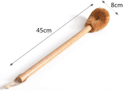 Toilet brush with wooden handle - Toilet brush (2 pieces).
