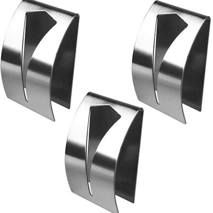 Self-adhesive towel holder - Stainless steel dishcloth holder - Metal wall-mounted dishcloth holder - Silver towel hook - Dishcloth hook 3-pack.
