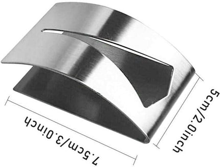 Self-adhesive towel holder - Stainless steel dishcloth holder - Metal wall-mounted dishcloth holder - Silver towel hook - Dishcloth hook 3-pack.
